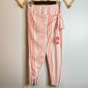 Agua Bendita Pink Striped Pants